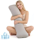 YZ HOME Weighted Body Pillow 6.5lbs Cooling Body Pillow by YZHOME