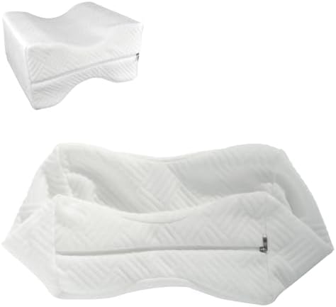 Knee Pillow Cover with Zipper 10" x 8" x 6.4", Replacement Leg Pillow Case by ZOAN+Life