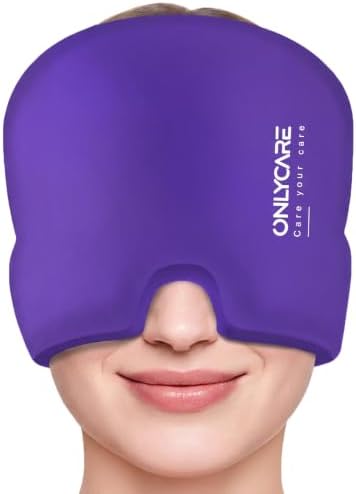 ONLYCARE Migraine Relief Cap for Women, Headache Relief Cold Cap Ice Mask by ONLYCARELLC