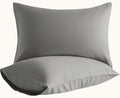 Standard Pillow Cases, 2 Pack, 20x26 in, Microfiber, Smoke Grey by Aerlomi