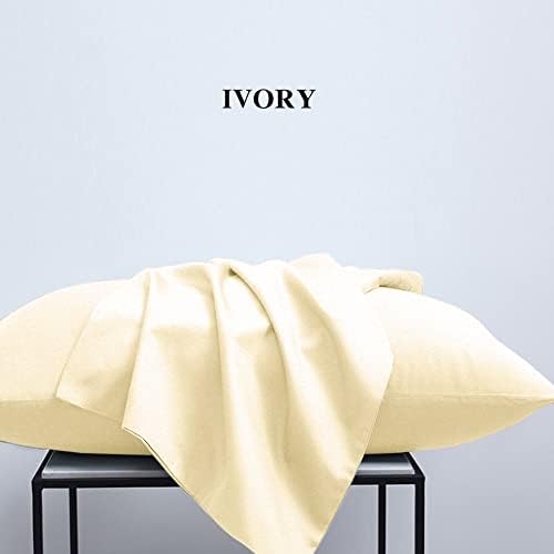 NTBAY Standard Microfiber Pillowcases, 2 Pack, 20 x 26, Butter Yellow - Image 5