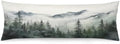 Foggy Forest Body Pillow Cover Long Pillowcase by Unknown