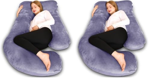 Chilling Home Pregnancy Pillow, U Shaped Full Body Maternity Pillow 58 inch by ChillingHome