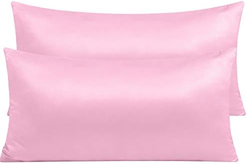 NTBAY King Satin Pillowcases, Light Pink by NTBAY