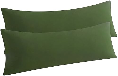 NTBAY Body Microfiber Pillowcases, Olive Green by NTBAY