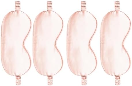 4PACK Sleep Masks Satin Eye Mask Silk Eyes Cover Silky Blindfold Blackout by WJingYiJia