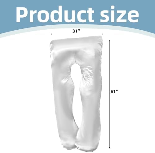 BALAPET Silky Satin Pregnancy Pillow Cover, U Shaped Luxurious Smooth Maternity - Image 5