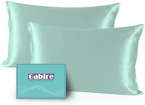 Gabire Mulberry Silk Pillow Cases Set of 2, Both Sides Real Silk Pillow Cover by MulberrySilkPillowcases