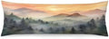 Foggy Mountain Body Pillow Cover Pillowcase by Unknown