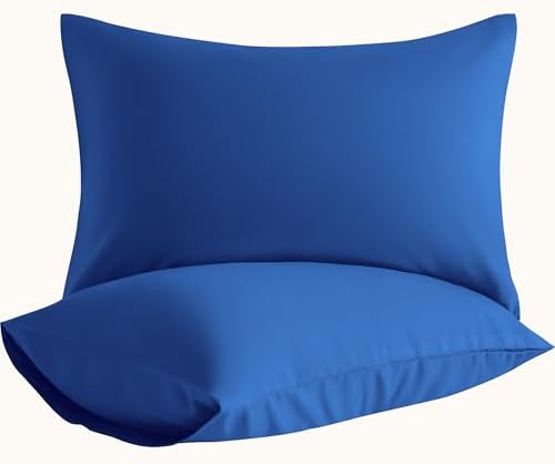 Queen Pillow Cases, 2 Pack, 20x30 in, Microfiber, Royal Blue by Aerlomi