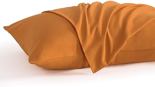 NTBAY Queen Microfiber Pillowcases, Pale Orange by NTBAY