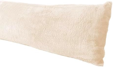 Extra Soft Body Pillow Cover, Sherpa/Microplush Material, 20x54 Inches by AUCOCU