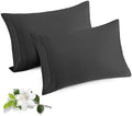 Horbaunal Microfiber Pillowcases King Size, Dark Grey, 2 Pack by Horbaunal