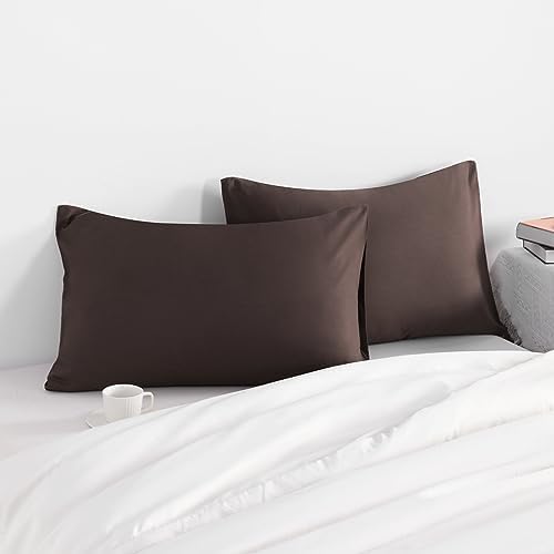NTBAY Toddler Microfiber Pillowcases, Dark Brown - Image 2
