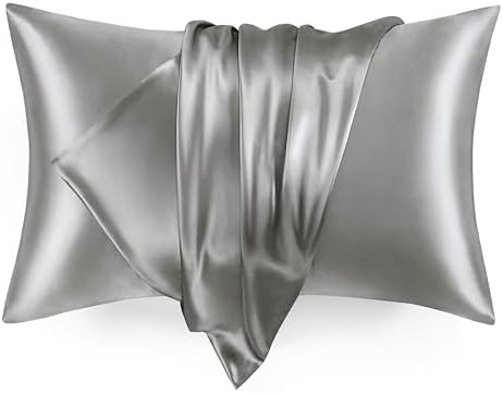 Love's cabin Satin Pillowcase Set of 2 Queen Size 20x30, Cooling Pillow Covers by Lovescabin