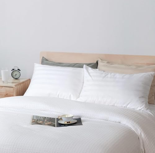 Standard Pillow Cases 4 Pcs, 100% Egyptian Cotton 400 Thread Count Sateen Weave - Image 4