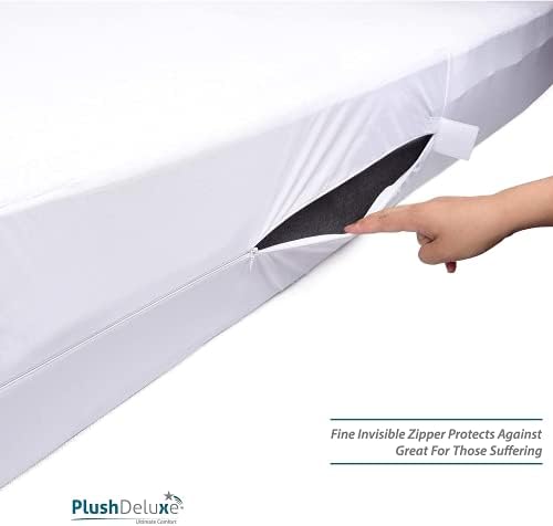 PlushDeluxe Mattress Encasement 100% Waterproof, Soft Cotton Terry - Image 4