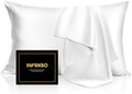 INFIIXSO Silk Pillow Cases King Size Set of 2, Hidden Zipper by INFIIXSO