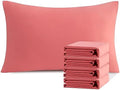 NTBAY Microfiber Queen Pillowcases, 4 Pack, 20 x 30, Coral Pink by NTBAY