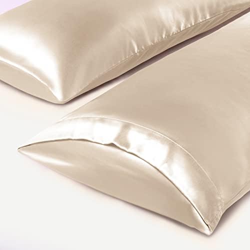 TREELY 2 Pack Satin Pillow Covers 20x60 Inches - Image 6
