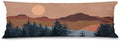 Boho Sun Mountain 20x54 Body Pillow Cover Case, Mid Century Modern Sun Mountain by Unknown