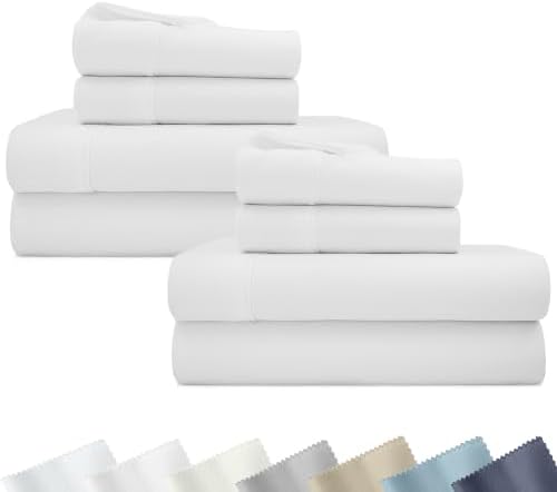 California Design Den 2-Pack 100% Cotton Sateen Queen Size Sheet Set by CaliforniaDesignDen