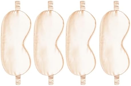 4PACK Sleep Masks Satin Eye Mask Silk Eyes Cover Silky Blindfold Blackout by WJingYiJia
