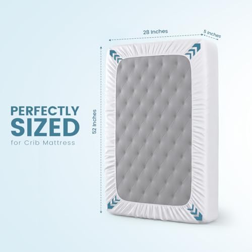Waterproof Crib Size Mattress Protector fits Upto 5" Deep Pocket - Image 4