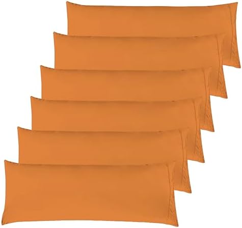 Elegant Comfort 6-PACK Solid Pillowcases 1500 Premium Hotel Quality Microfiber by ELEGANTCOMFORT