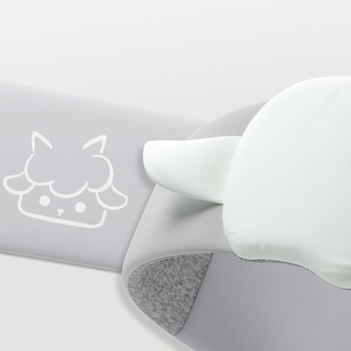 Mint Green Sheep Sleep Mask Breathable Blackout Eye Mask - Image 2