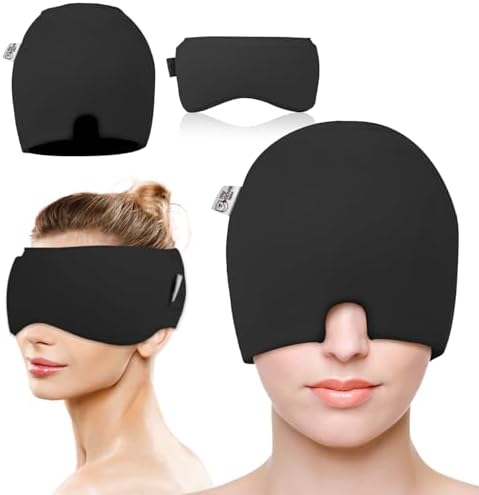 my novel things Migraine Relief Cap, Headache Relief Cap & Cooling Eye Mask by mynovelthings