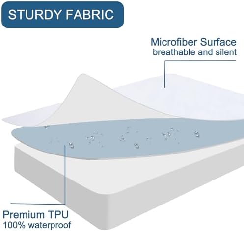 RV King Mattress Protector Waterproof Pad Cover - Image 4