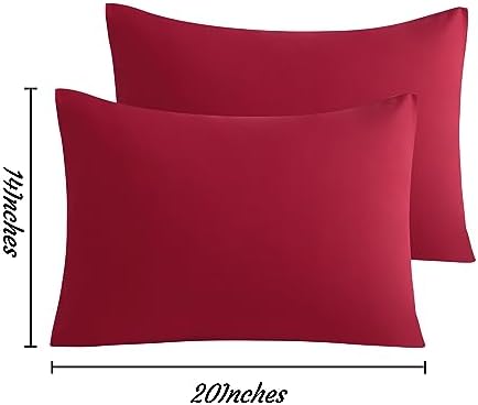NTBAY Toddler Microfiber Pillowcases, Wine Red - Image 5