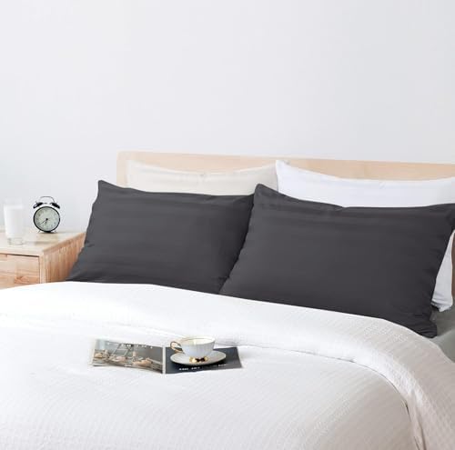 Standard Size Pillowcases 4 Pcs, 100% Egyptian Cotton 400 Thread Count Sateen - Image 7