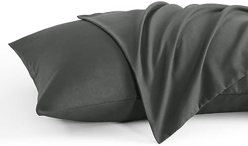 NTBAY King Microfiber Pillowcases, Dark Grey by NTBAY