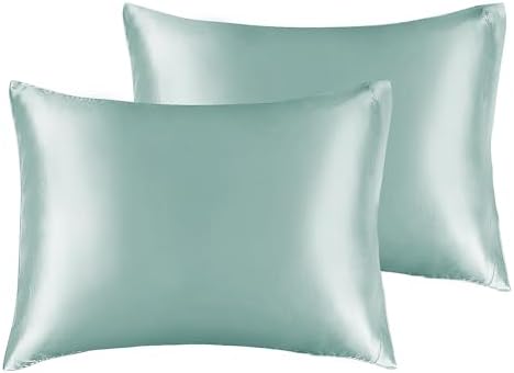 BEDELITE Satin Pillowcases, Toddler Size 13x18 Inch, Haze Blue by BEDELITE