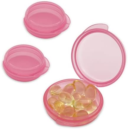 UHOUSE Small Pill Box, Daily Mini Pill Organizer Portable by UHOUSE