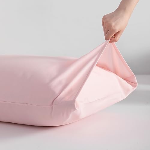 NTBAY Microfiber Queen Pillowcases, 4 Pack, 20 x 30, Blush Pink - Image 3