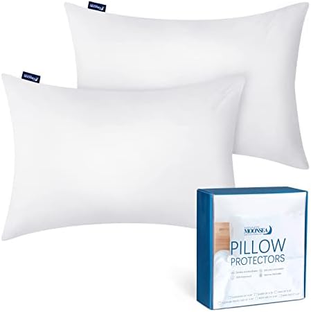 Toddler/Travel Pillow Protector Cover Zippered 2 Pack Waterproof by Moonsea