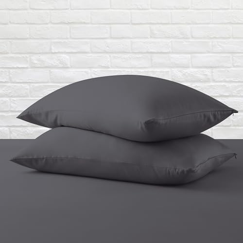 King Size Pillow Protector Set of 2, 100% Egyptian Cotton Pillow Cases - Image 4