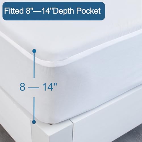 Full Extra Long Waterproof Mattress Protector Pad Cover - Image 3
