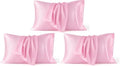 Bedsure Satin Pillowcase 6 Pack Similar to Silk Pillow Cases Standard Size by BEDSURE
