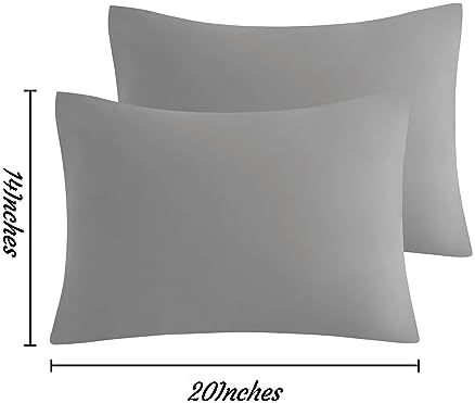 NTBAY Toddler Microfiber Pillowcases, Smoke Grey - Image 4