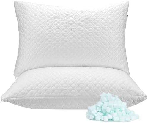 Rainmr Memory Foam Pillows Queen Size Set of 2 by RainmrBedding