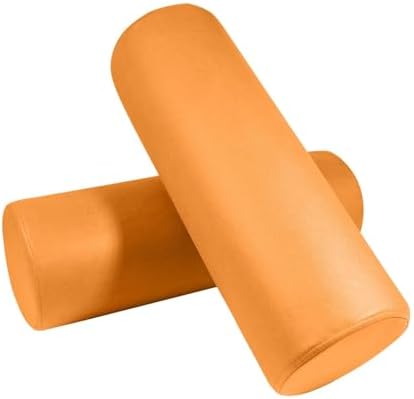 2 Pack Neck Roll Pillow, High-Density Foam Cylinder Bolster Pillow by MMuteTouch