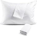FAUNNA 600TC 100% Cotton Pillow Protectors, Queen Size, 4 Pack by FAUNNA