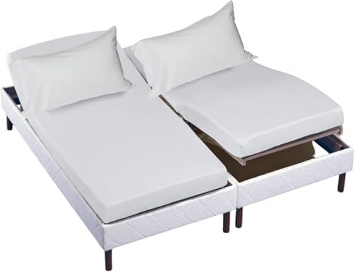 Cottingon 5 PC Split King Sheets Fits 16" Deep, Egyptian Cotton by COTTINGON