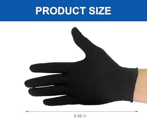 3 Pairs Cotton Gloves for Dry Hands Sleeping, Soft Sleep Gloves for Eczema - Image 2