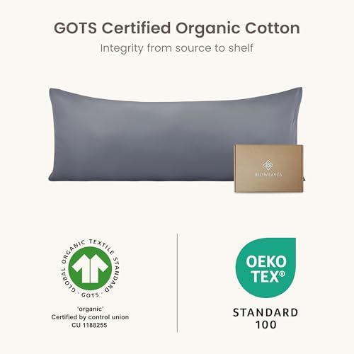 BIOWEAVES 100% Organic Cotton Body Pillow Cover - Image 6
