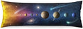 Solar System Body Pillow Cover Outer Space Universe Galaxy Planet Long Pillow by YUDILINSA